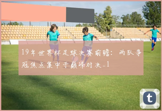 19年世界杯足球决赛前瞻:两队争冠焦点集中于巅峰对决_1