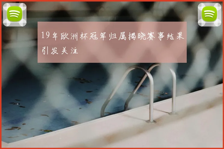 19年欧洲杯冠军归属揭晓赛事结果引发关注